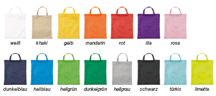 Einkaufstaschen in vielen farben